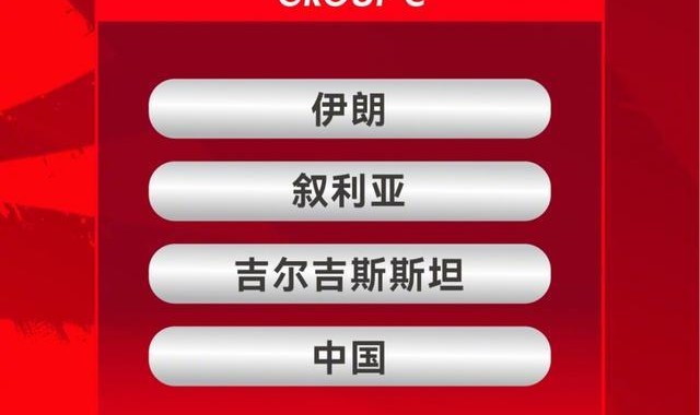 小金体育app下载-正式官宣！2027沙特亚洲杯抽签对阵出炉！中国男足将战伊朗叙利亚